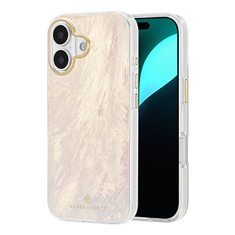 Kendra Scott Mother of Pearl Case w/ MagSafe for iPhone 17  - Cream Agate