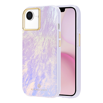 Kendra Scott Mother of Pearl Case w/ MagSafe for iPhone 17e/16e/15/14/13 - Blue