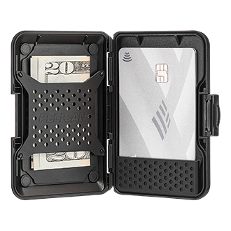 Pelican Shield Magnetic RFID Blocking Wallet - Brushed Titanium