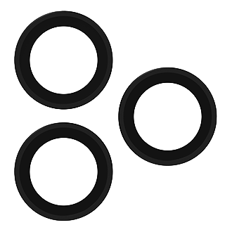 ZAGG Glass Camera Rings for iPhone Pro(17, 16, 15) / Pro Max(17, 16, 15) - Black