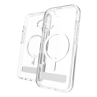 ZAGG Crystal Palace Case w/ Kickstand and MagSafe for iPhone 17 - Clear
