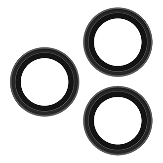 ZAGG Glass Camera Rings for iPhone Pro(17, 16, 15) / ProMax(17, 16, 15) - Silver