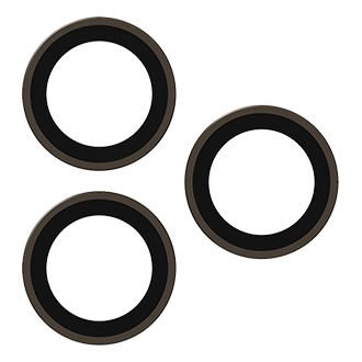 ZAGG Glass Camera Rings for iPhone Pro(17, 16, 15) / Pro Max(17, 16, 15) - Sand