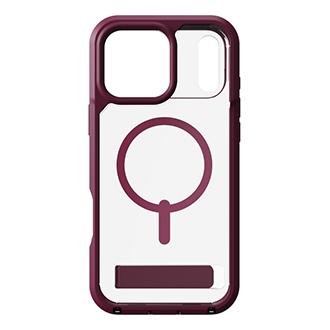ZAGG Rainier Case w/ Kickstand and MagSafe for iPhone 17 Pro Max - Black Cherry