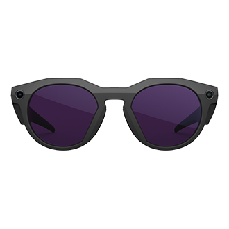 Oakley Meta HSTN Glasses Clear to Amethyst Transitions Lenses - Black frame
