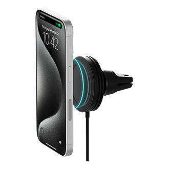 iOttie Qi2 Mini Wireless Charging Car Vent Mount - Black
