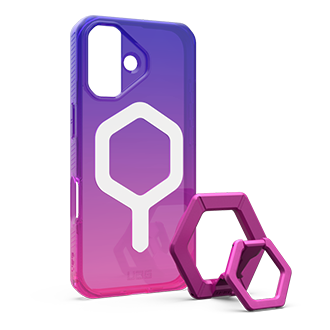 UAG MagSafe Plyo Case w/ Magnetic Ring Stand for iPhone 17 - Pink/Purple