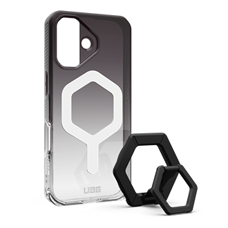 UAG MagSafe Plyo Case w/ Magnetic Ring Stand for iPhone 17 - Black/Clear