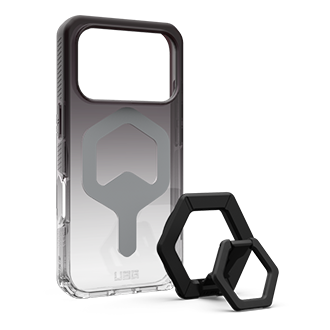 UAG MagSafe Plyo Case w/ Magnetic Ring Stand for iPhone 17 Pro - Black/Clear