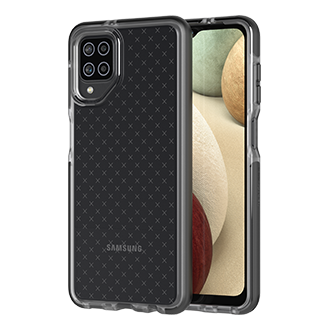 Tech21 Evo Check Case for Samsung Galaxy A12 - Smokey/Black