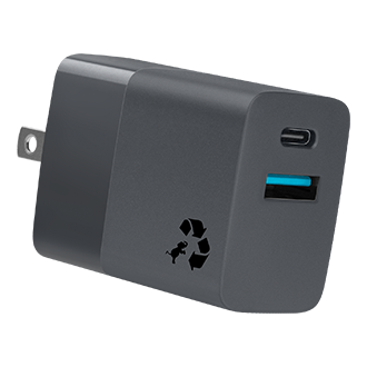 Nimble Eco-Friendly Wally Mini+ 30W PD Wall Charger - Charcoal Grey